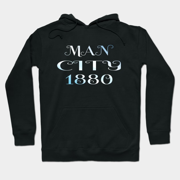 Man City 1880 Hoodie by Medo Creations